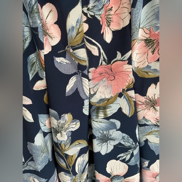 Liz Claiborne Sleeveless Floral Pleated Fit & Flare Dress Size 16 - Picture 4 of 5